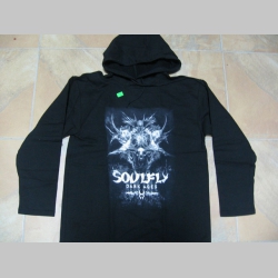 Soulfly,  čierna pánska mikina s kapucou 80%bavlna 20%polyester 