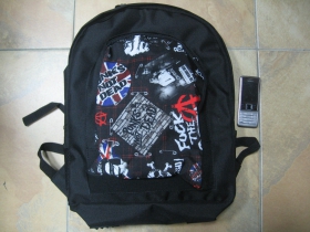 Punks not Dead ruksak čierny, 100% polyester. Rozmery: Výška 42 cm, šírka 34 cm, hĺbka až 22 cm pri plnom obsahu