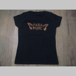 Paramore čierne dámske tričko materiál 100% bavlna