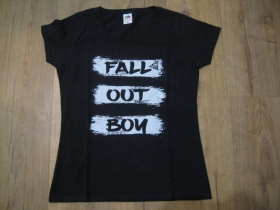 Fall Out Boy čierne dámske tričko materiál 100% bavlna