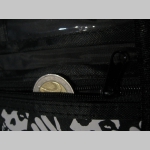 Misfits - smrtka - lebka  pevná textilná peňaženka s retiazkou a karabínkou 
