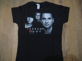 Depeche Mode čierne dámske tričko materiál 100% bavlna