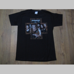 Rammstein čierne pánske tričko materiál 100% bavlna