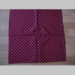 Šatka SKA červeno-čierna, 52x52cm 100%bavlna
