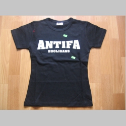 Antifa Hooligans  čierne dámske tričko 100%bavlna 