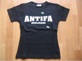 Antifa Hooligans  čierne dámske tričko 100%bavlna 