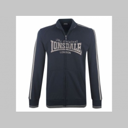 Lonsdale Mikina na zips tmavomodrá s vyšívaným logom 35%bavlna, 65%polyester 