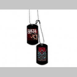 Suicide Silence kovový prívesok na krk "Dog Tag" s dvomi známkami a s dvomi farebnými motívmi 