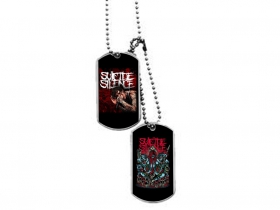 Suicide Silence kovový prívesok na krk "Dog Tag" s dvomi známkami a s dvomi farebnými motívmi 