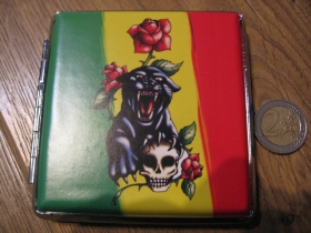 rasta - panter - lebka  tabatierka plechová s motívom 
