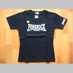 Punk Rock  čierne dámske tričko 100%bavlna 