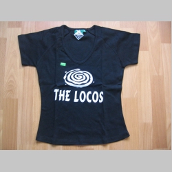 The Locos dámske čierne tričko 100%bavlna 