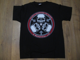 Thirty Seconds to Mars čierne pánske tričko materiál 100% bavlna