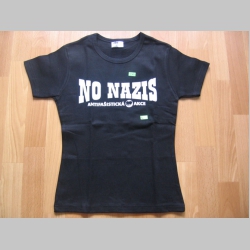 No Nazis  čierne dámske tričko 100%bavlna 