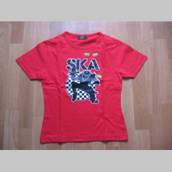 SKA červené dámske tričko 100%bavlna 