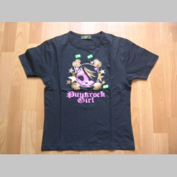 PunkRock Girl  čierne dámske tričko 100%bavlna 