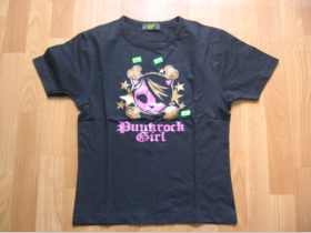 PunkRock Girl  čierne dámske tričko 100%bavlna 
