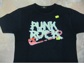 Punk Rock  čierne dámske tričko 100%bavlna