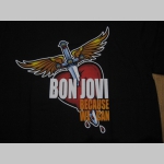 Bon Jovi čierne pánske tričko materiál 100% bavlna