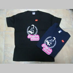  Skin Girls United  dámske tričko čierne/tmavomodré 100%bavlna 