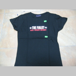 The Fialky čierne dámske tričko 100%bavlna 