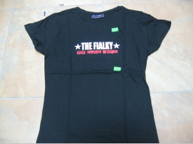 The Fialky čierne dámske tričko 100%bavlna 