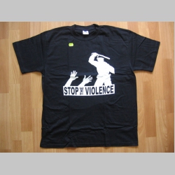 Stop the violence, čierne tričko 100%bavlna 