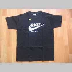 RIOT  čierne tričko 100%bavlna 