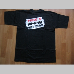 Punks Not Dead - žiletka  čierne tričko 100%bavlna 
