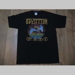 Led Zeppelin čierne pánske tričko materiál 100% bavlna