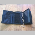 Rammstein  hrubá pevná textilná peňaženka s retiazkou a karabínkou