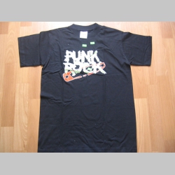 Punk Rock - zicherka  čierne tričko 100%bavlna 