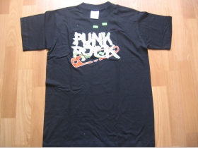 Punk Rock - zicherka  čierne tričko 100%bavlna 