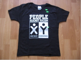 People Against Racism  dámske čierne tričko 100%bavlna 