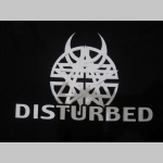 Disturbed čierne pánske tričko materiál 100% bavlna