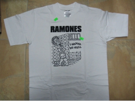 Ramones, biele pánske tričko 100%bavlna 