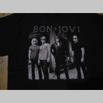 Bon Jovi čierne pánske tričko materiál 100% bavlna