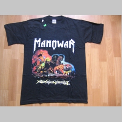 Manowar, pánske tričko čierne 100%bavlna 