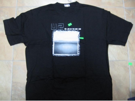 U2  pánske tričko čierne 100%bavlna 
