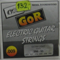 Struny Gor strings 3N6-93 na elektrickú gitaru hrúbka 009-046   Nickel Rounwound