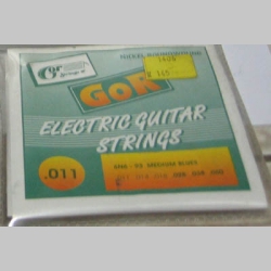 Struny Gor strings 6N6-93 na elektrickú gitaru hrúbka 011-060   Nickel Rounwound