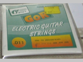 Struny Gor strings 6N6-93 na elektrickú gitaru hrúbka 011-060   Nickel Rounwound