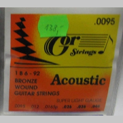 Gor strings hrúbka 0095   1B6-92 Bronze Wound, struny na akustickú gitaru Gor Strings