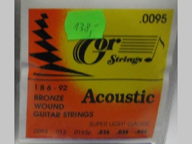 Gor strings hrúbka 0095   1B6-92 Bronze Wound, struny na akustickú gitaru Gor Strings