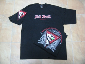 Pit Bull  TS 04445 čierne pánske tričko s obojstrannou potlačou 100%bavlna 