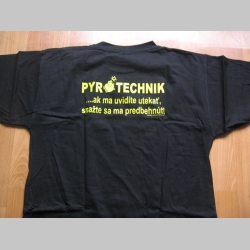 Pyrotechnik...čierne pánske tričko 100%bavlna 