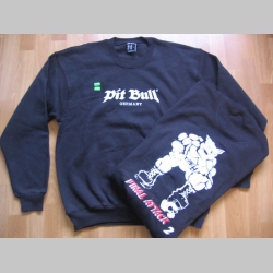 Pit Bull SS 0492 čierna pánska mikina FINAL ATTACK s obojstrannou potlačou 80%bavlna 20%polyester