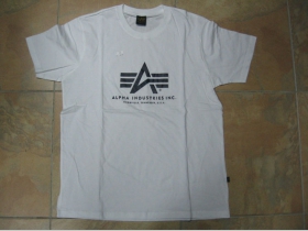 Alpha Industries - pánske tričko biele 100%bavlna 