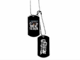 Bring Me The Horizon Dvojitý kovový prívesok na krk "Dog Tag" s dvomi známkami a s dvomi farebnými motívmi  