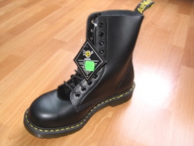 Obuv Dr. Martens 1919z  10dierkové, čierne kožené topánky s oceľovou špičkou "ťažké boty"